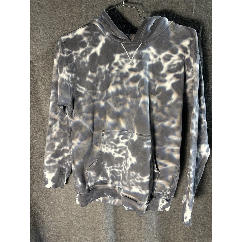 Lululemon All Yours Hoodie Marmoleado Tie Dye Graphite Gray Fleece Womens Size 8